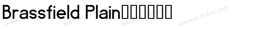 Brassfield Plain字体转换